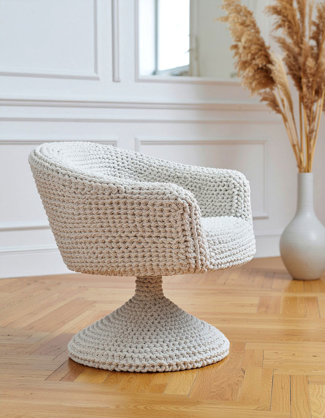 Boucle Accent Chair - 30 living room contemporary furniture ideas