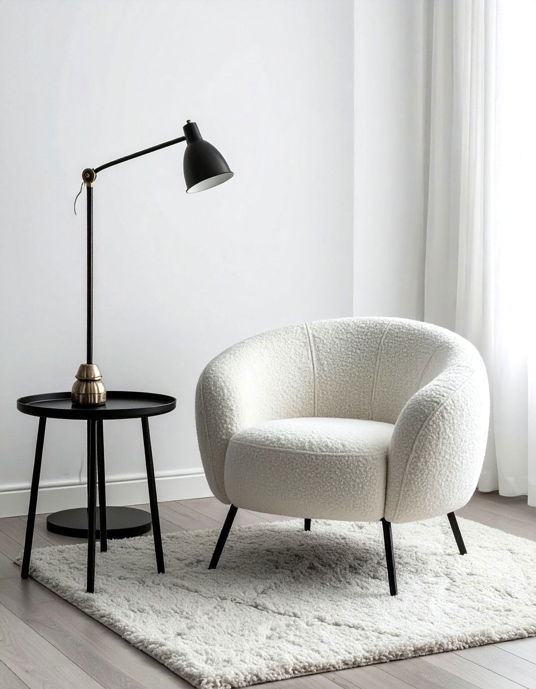 Boucle Chair - 30 sophisticated decor ideas