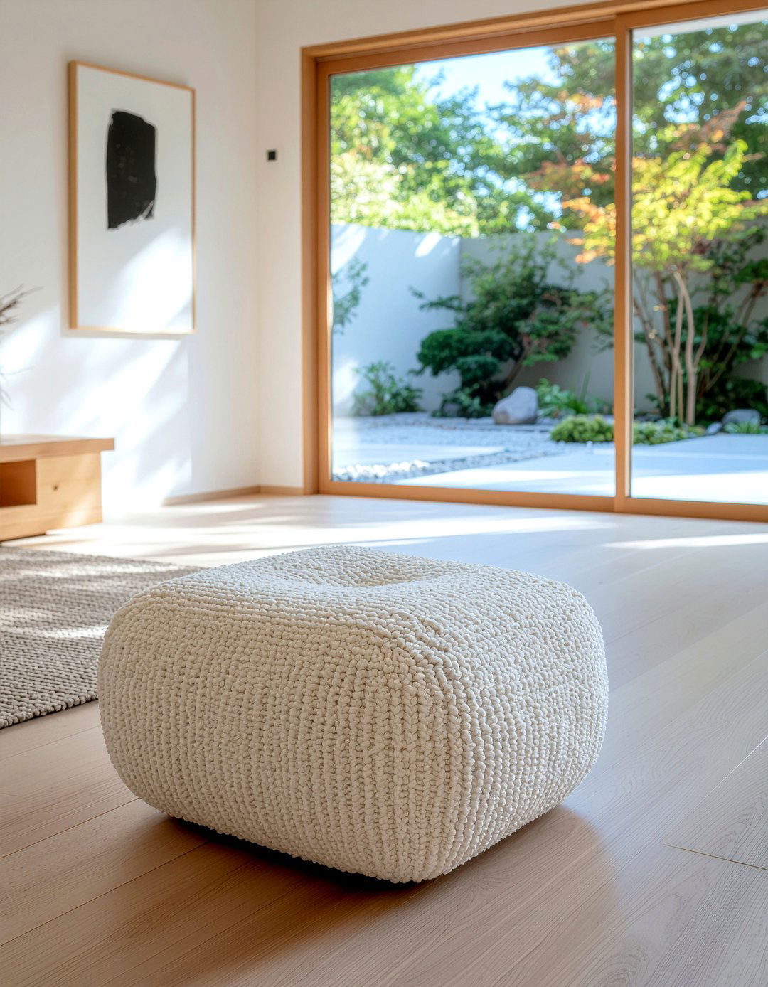 Boucle Ottoman Coffee Table - 30 living room ottoman coffee tables