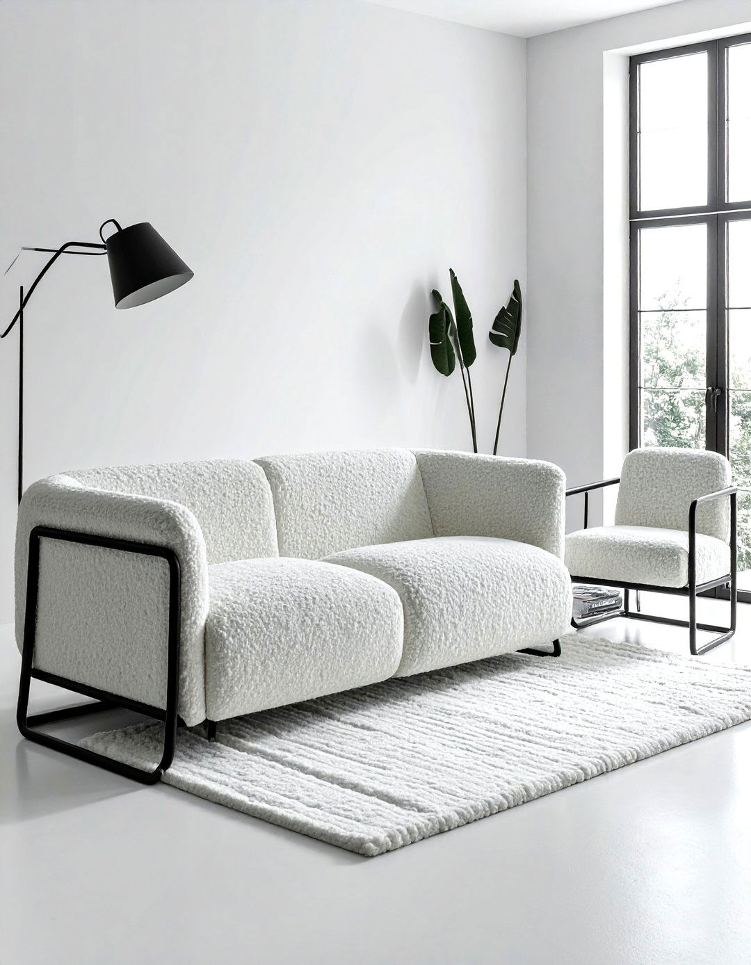 Boucle Sofa With Metal Frame Chairs - 30 living room sofa and chairs ideas