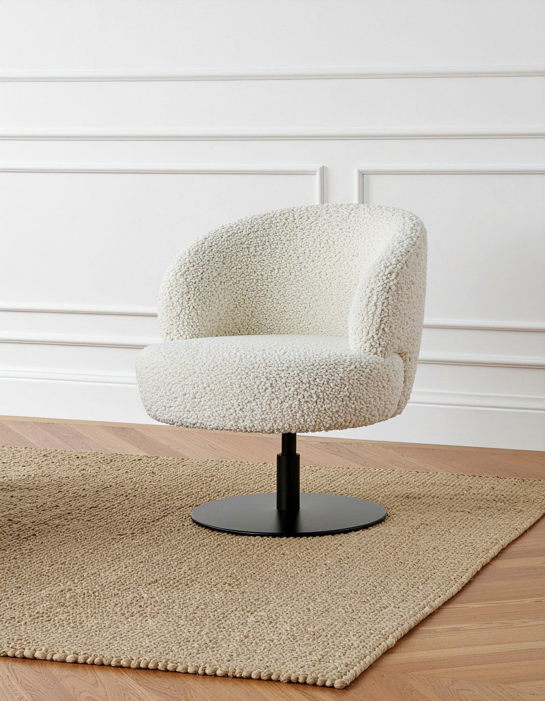 Boucle Swivel Chair - 30 living room armchairs