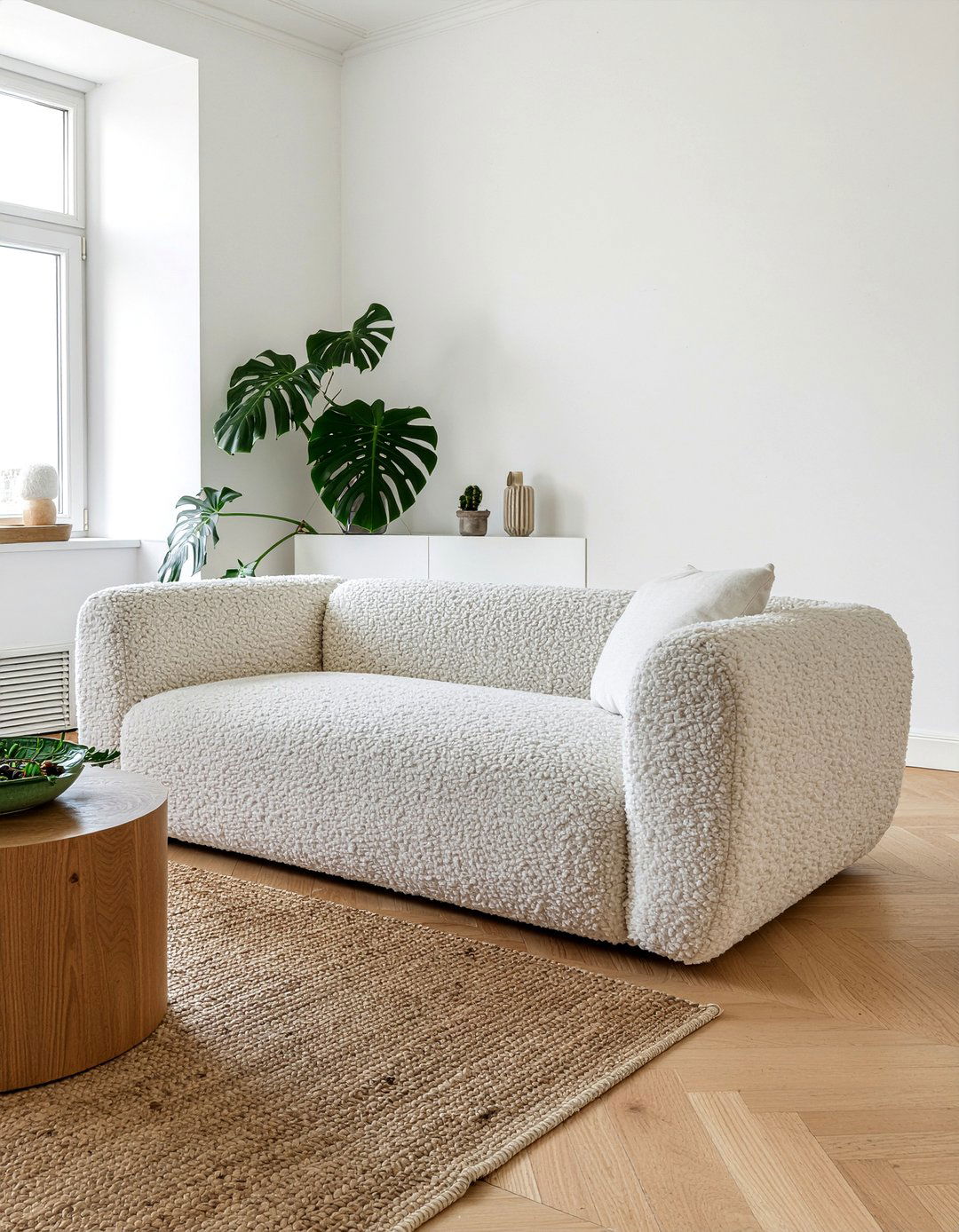 Boucle Tuxedo Sofa - 30 living room tuxedo sofa ideas