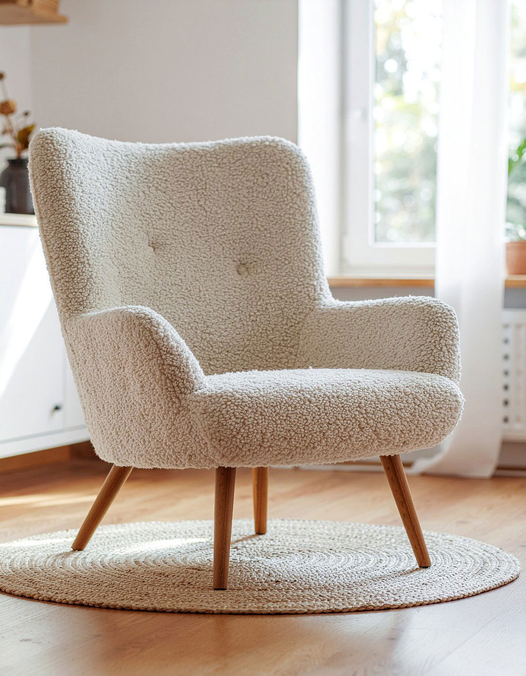 Boucle club chair - 30 living room club chairs