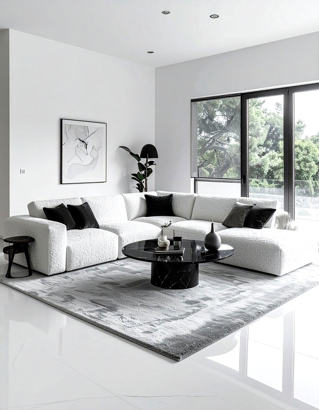 Boucle modular sofa - 30 modular sofa living room ideas