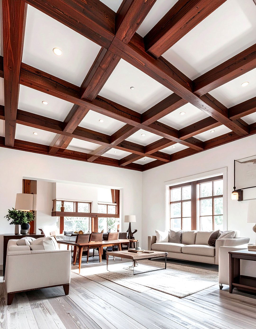 Box Beam Ceiling - 30 craftsman home decor ideas