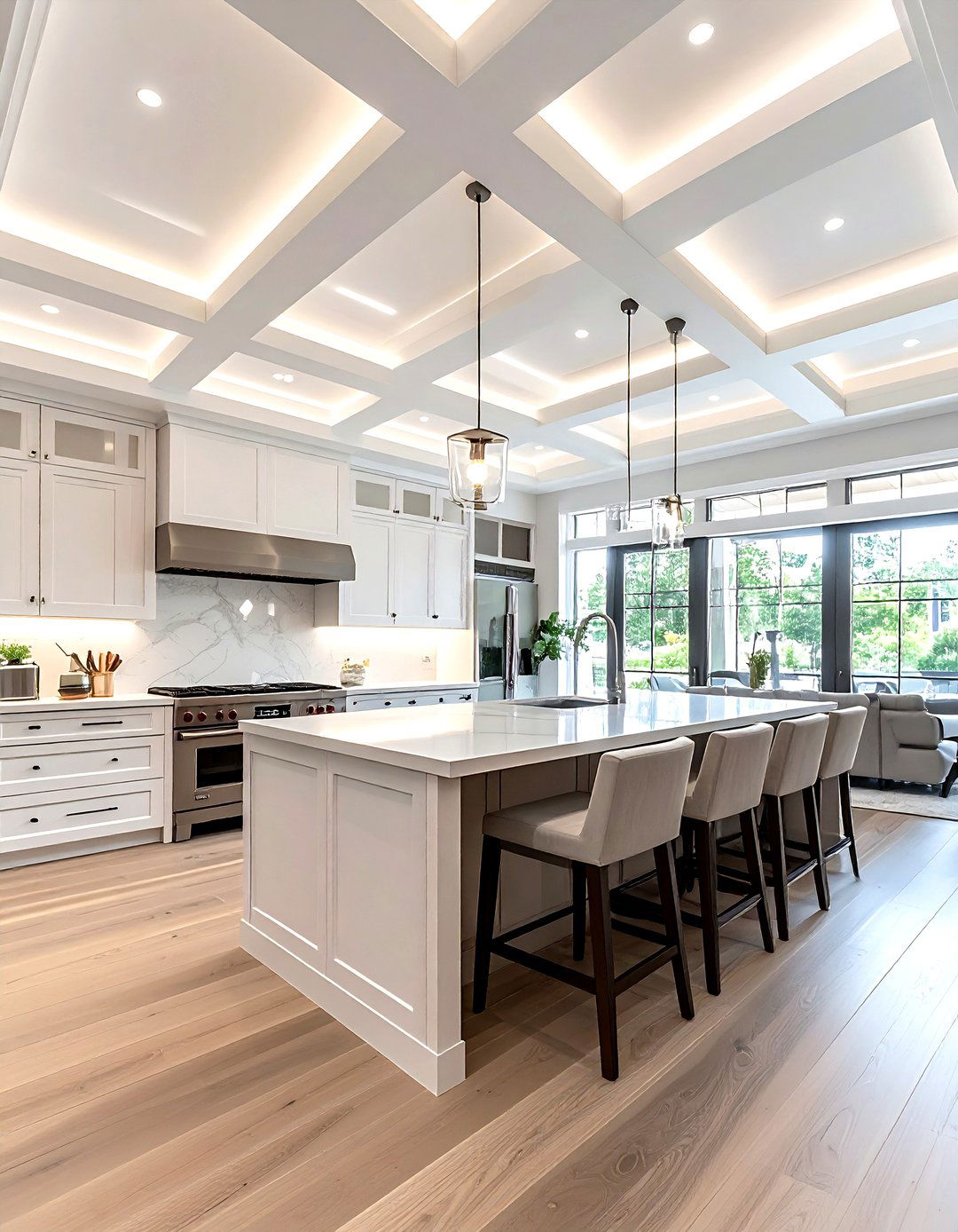 Box beam kitchen ceiling - 30 kitchen beamed ceiling ideas