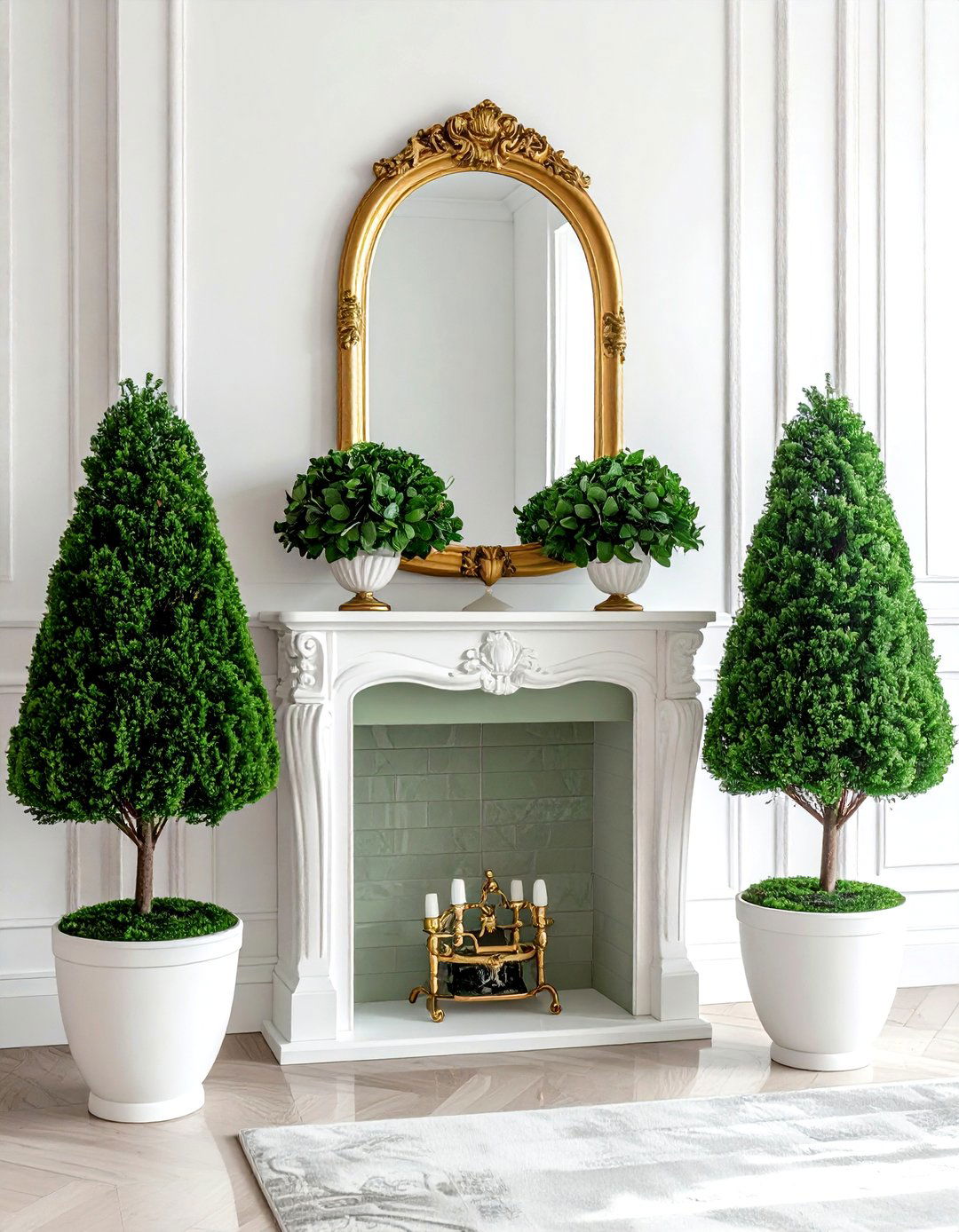 Boxwood topiary - 30 grandmillennial decor ideas