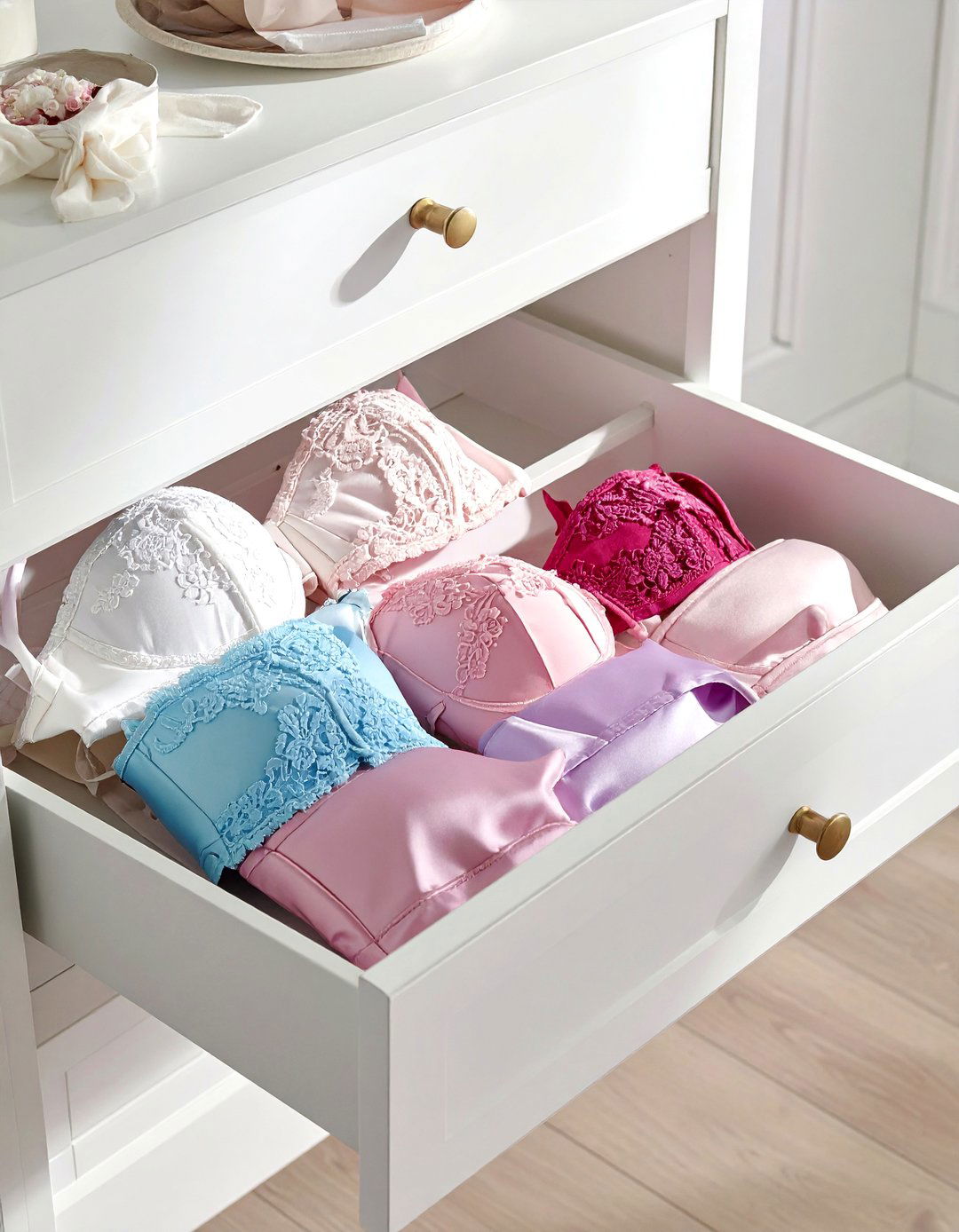 Bra Stacking Method - 30 bedroom drawer organization ideas