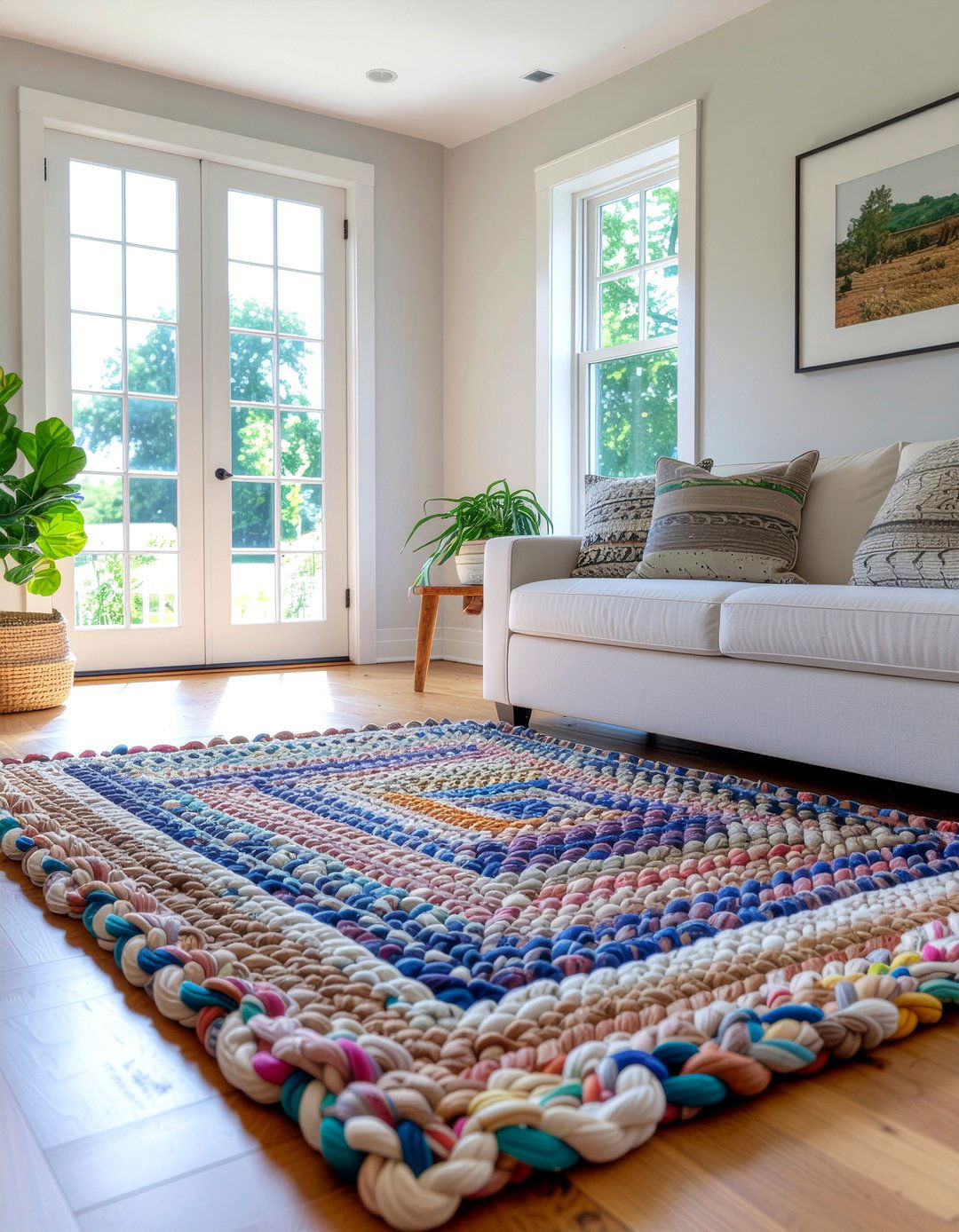 Braided rug - 30 living room rugs