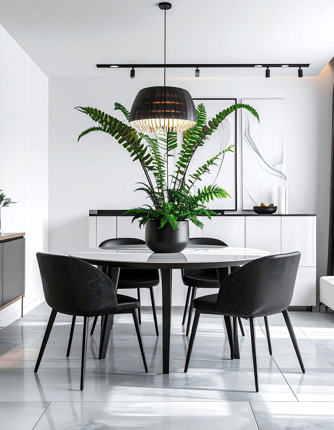 Brake Fern Modern Pot - 30 dining room fern ideas