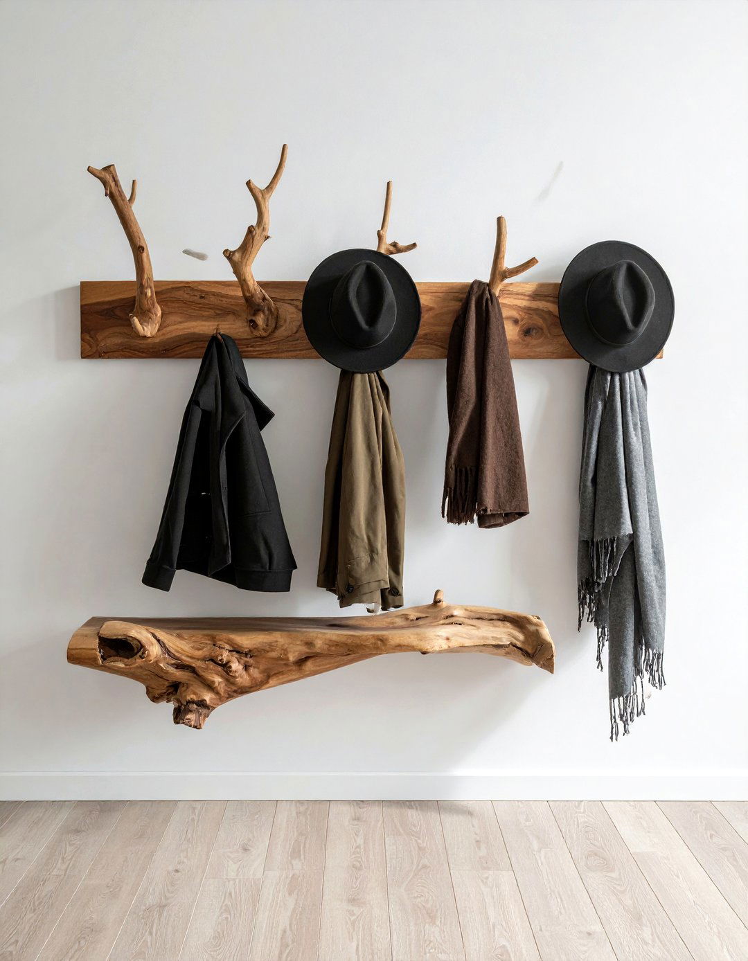 Branch Coat Rack - 30 woodland decor ideas