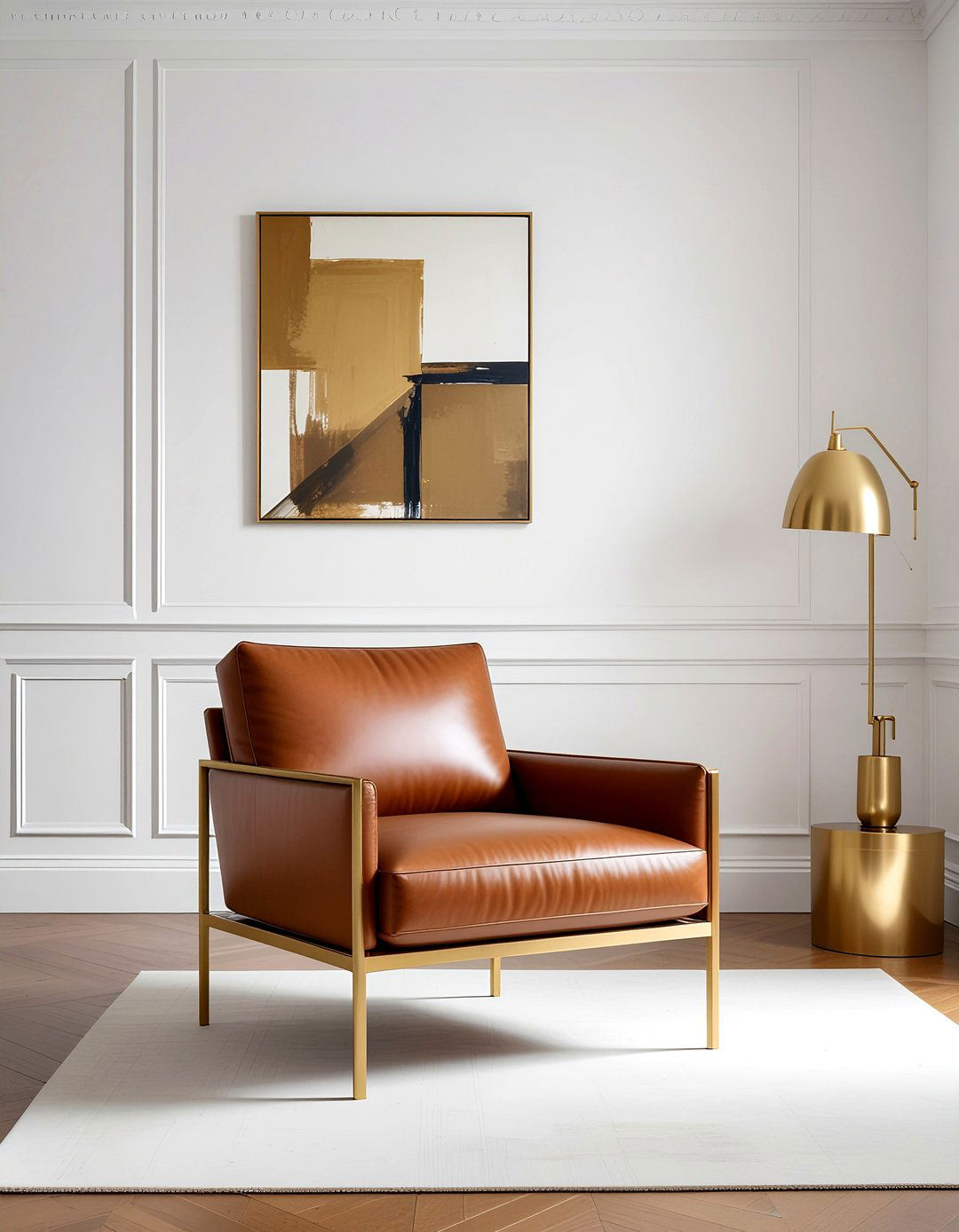 Brass Accent Chair - 30 living room brass furniture ideas