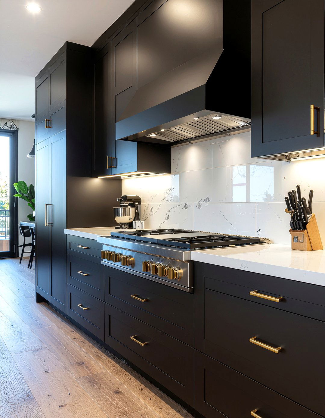 Brass And Black Hardware - 30 kitchen finish mixing ideas