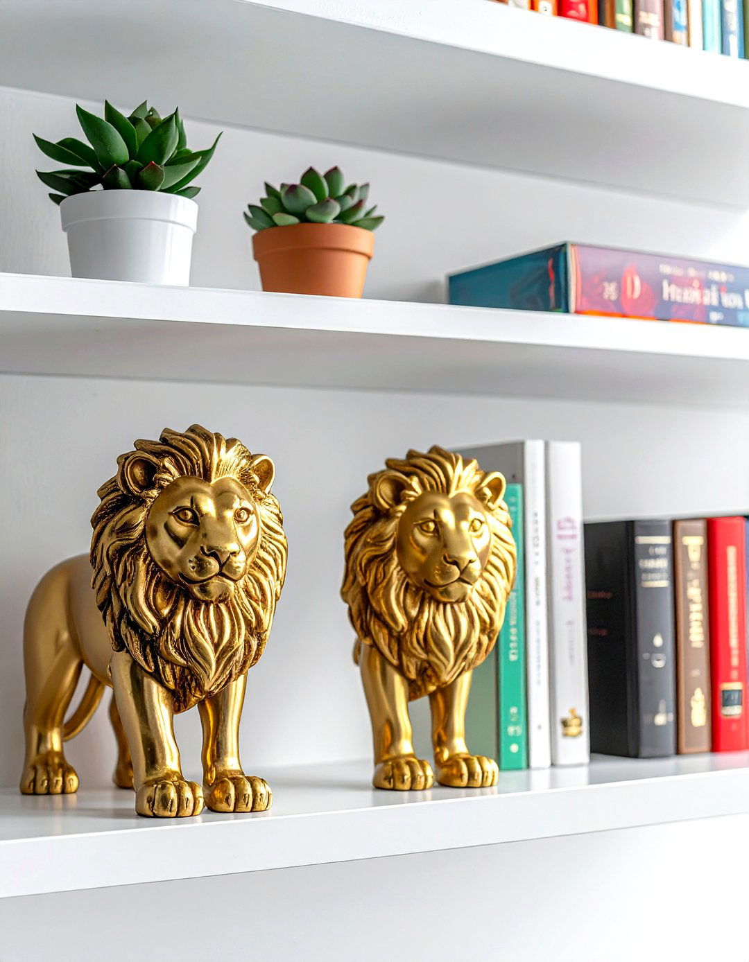 Brass Animal Bookends - 30 decorative bookend ideas