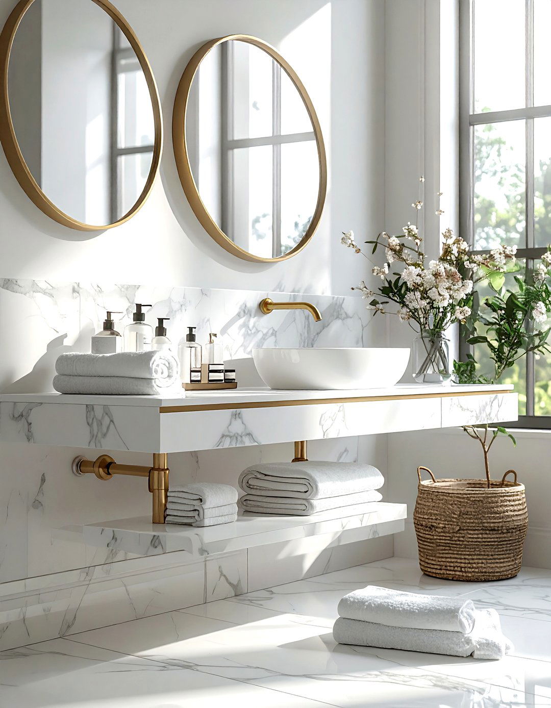 Brass Bathroom Faucet - 30 brass accent ideas