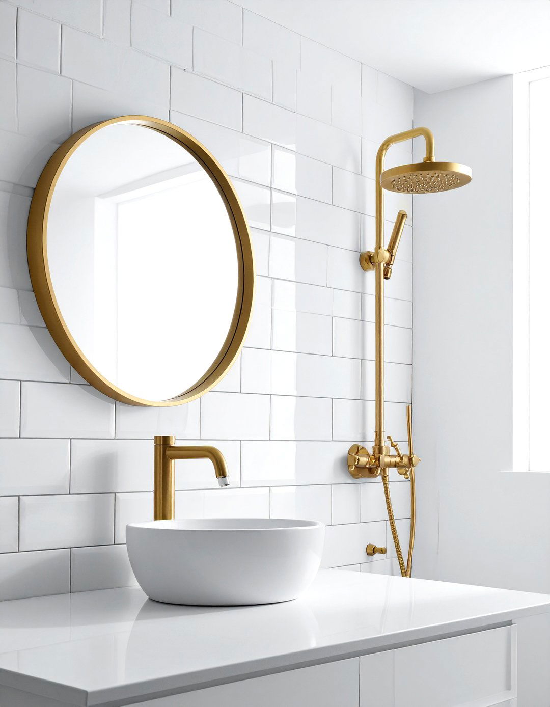 Brass Bathroom Fixtures - 30 Palm Springs decor ideas