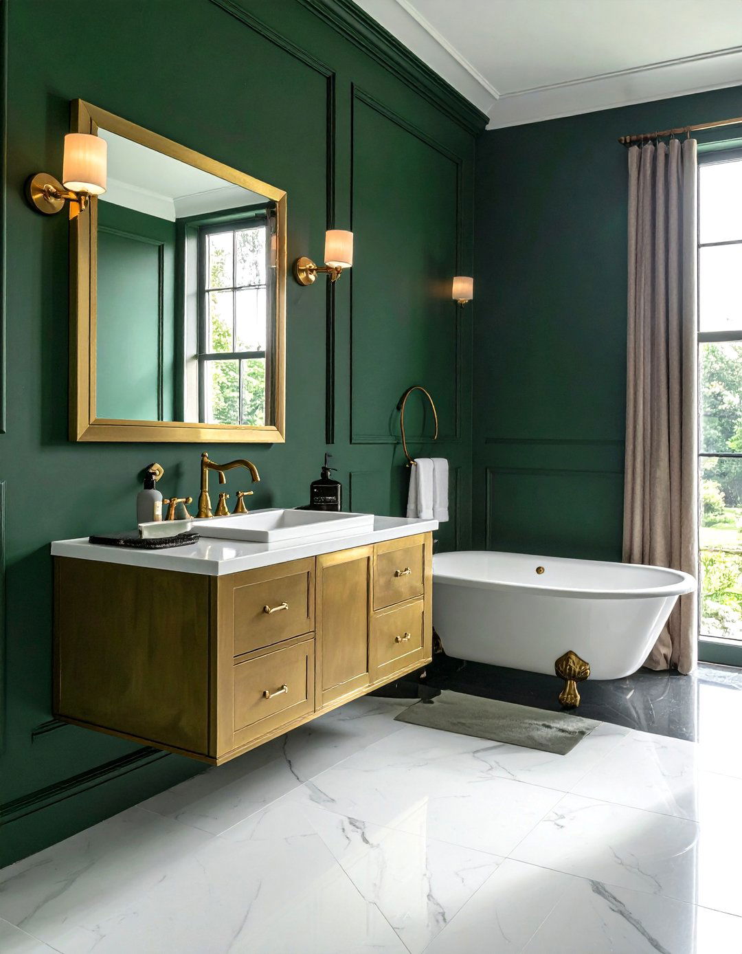 Brass Bathroom Fixtures - 30 Tudor bathroom ideas