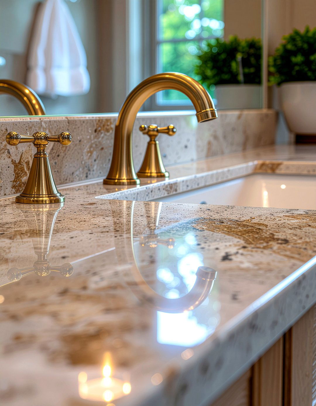 Brass Bathroom Fixtures - 30 bathroom transformation ideas