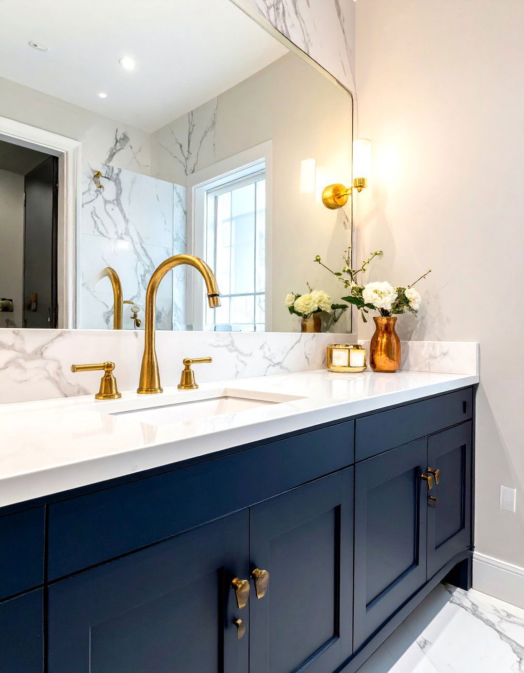 Brass Bathroom Fixtures - 30 bathroom warmth ideas