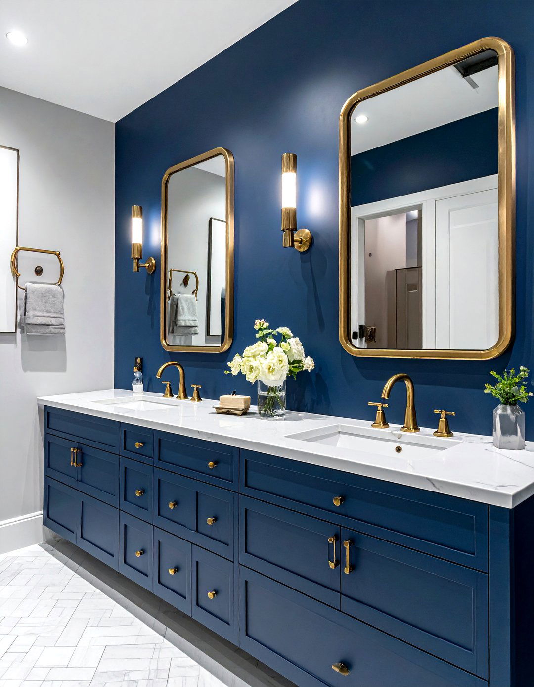 Brass Bathroom Hardware - 30 urban bathroom ideas