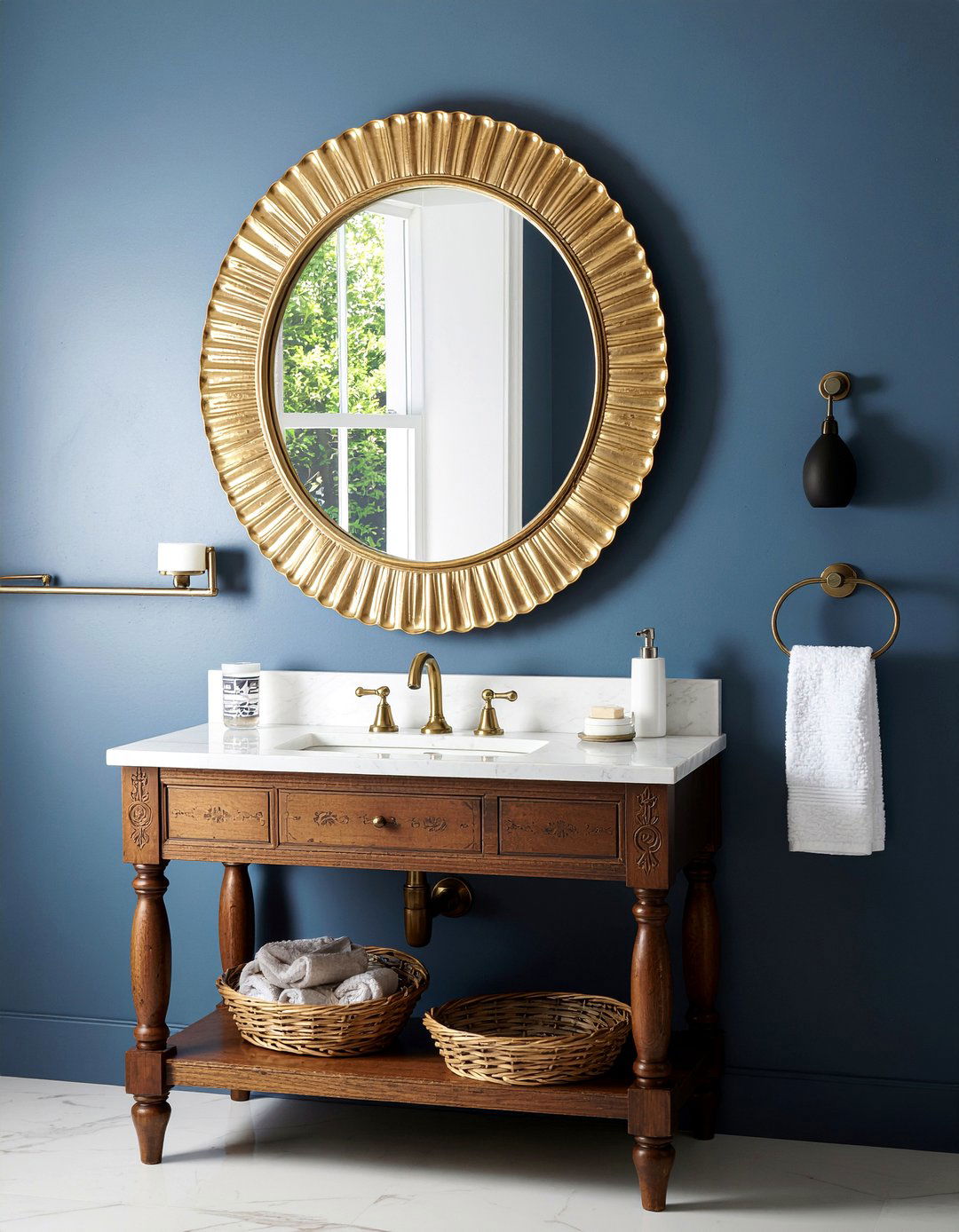 Brass Bathroom Mirror - 30 bathroom mirror decor ideas