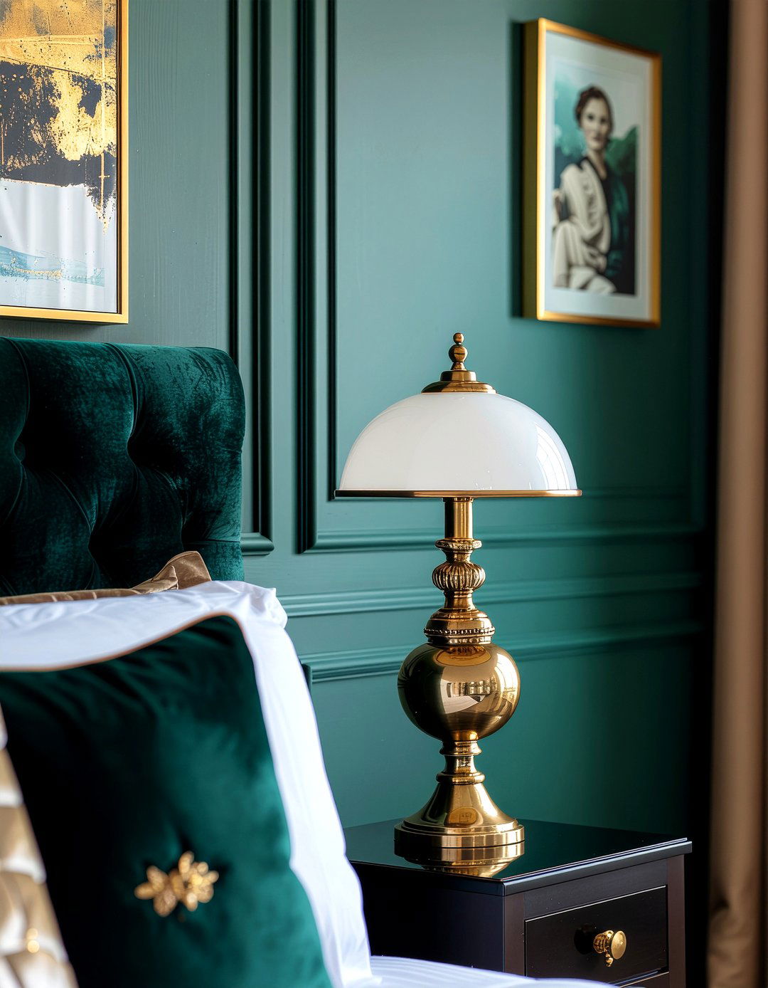 Brass Bedside Sconce - 30 bedroom task lighting ideas