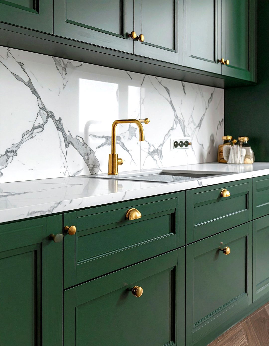 Brass Cabinet Hardware - 30 vintage kitchen ideas