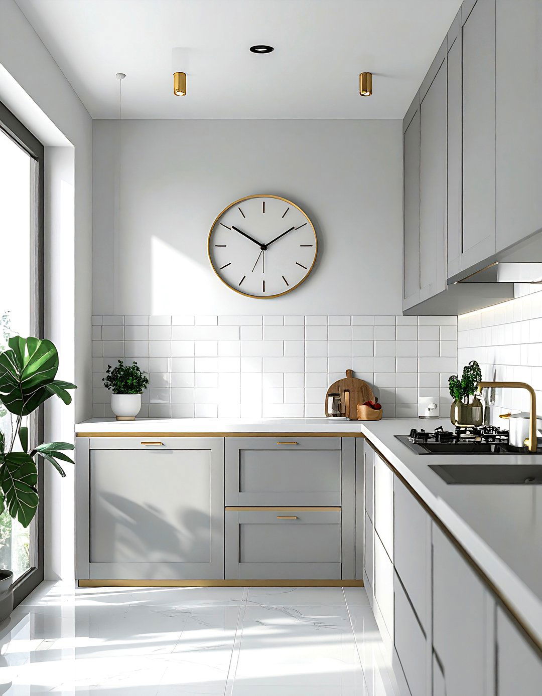 Brass Clock - 30 brass accent ideas