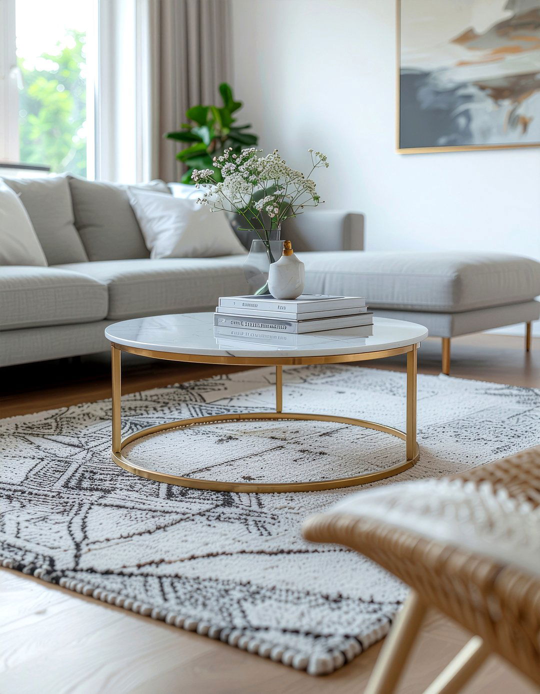 Brass Coffee Table - 30 living room brass furniture ideas