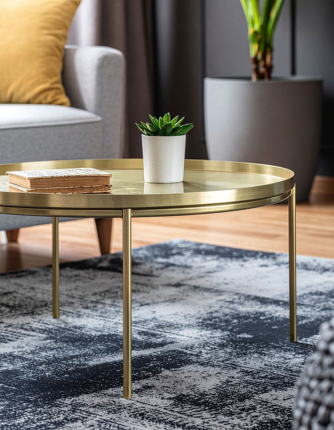 Brass Coffee Table - 30 living room coffee tables