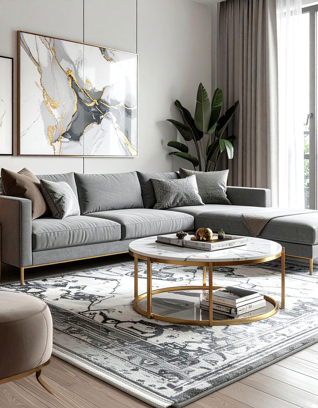 Brass Coffee Table - 30 brass accent ideas