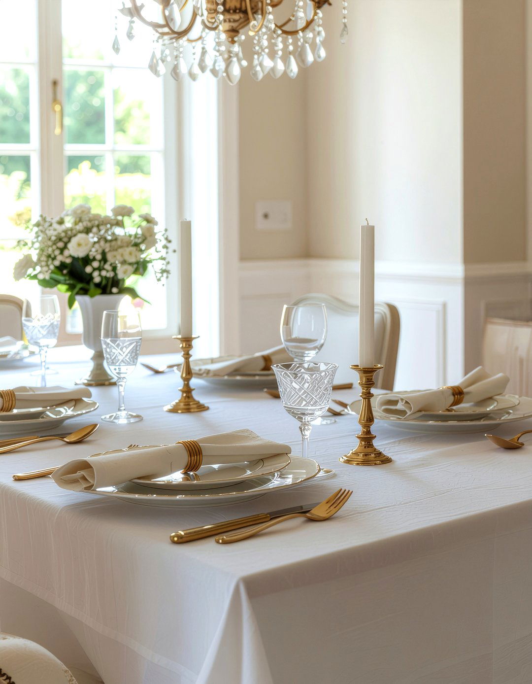 Brass Dining Accents - 30 metal dining room ideas