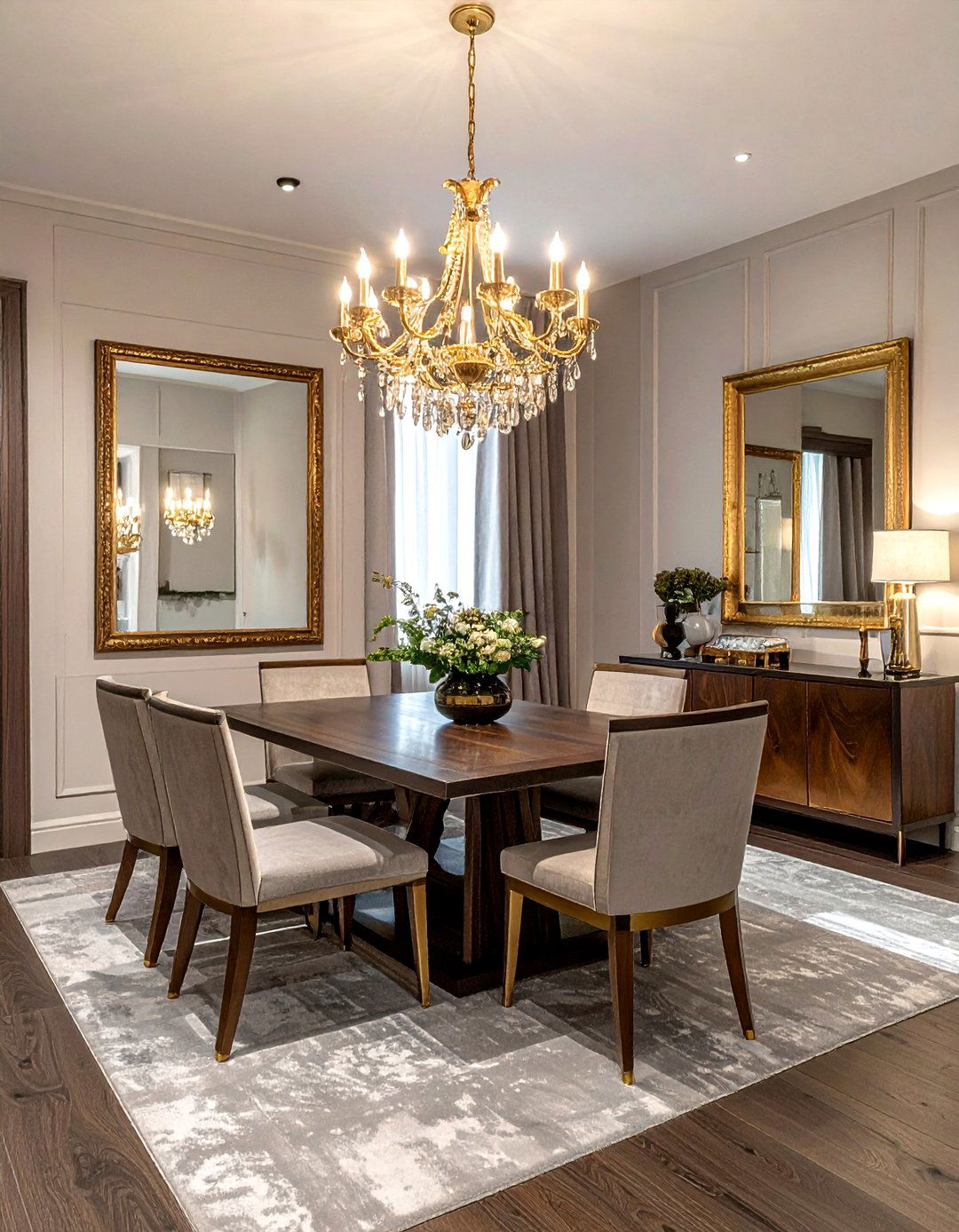 Brass Dining Room Accents - 30 timeless dining room ideas