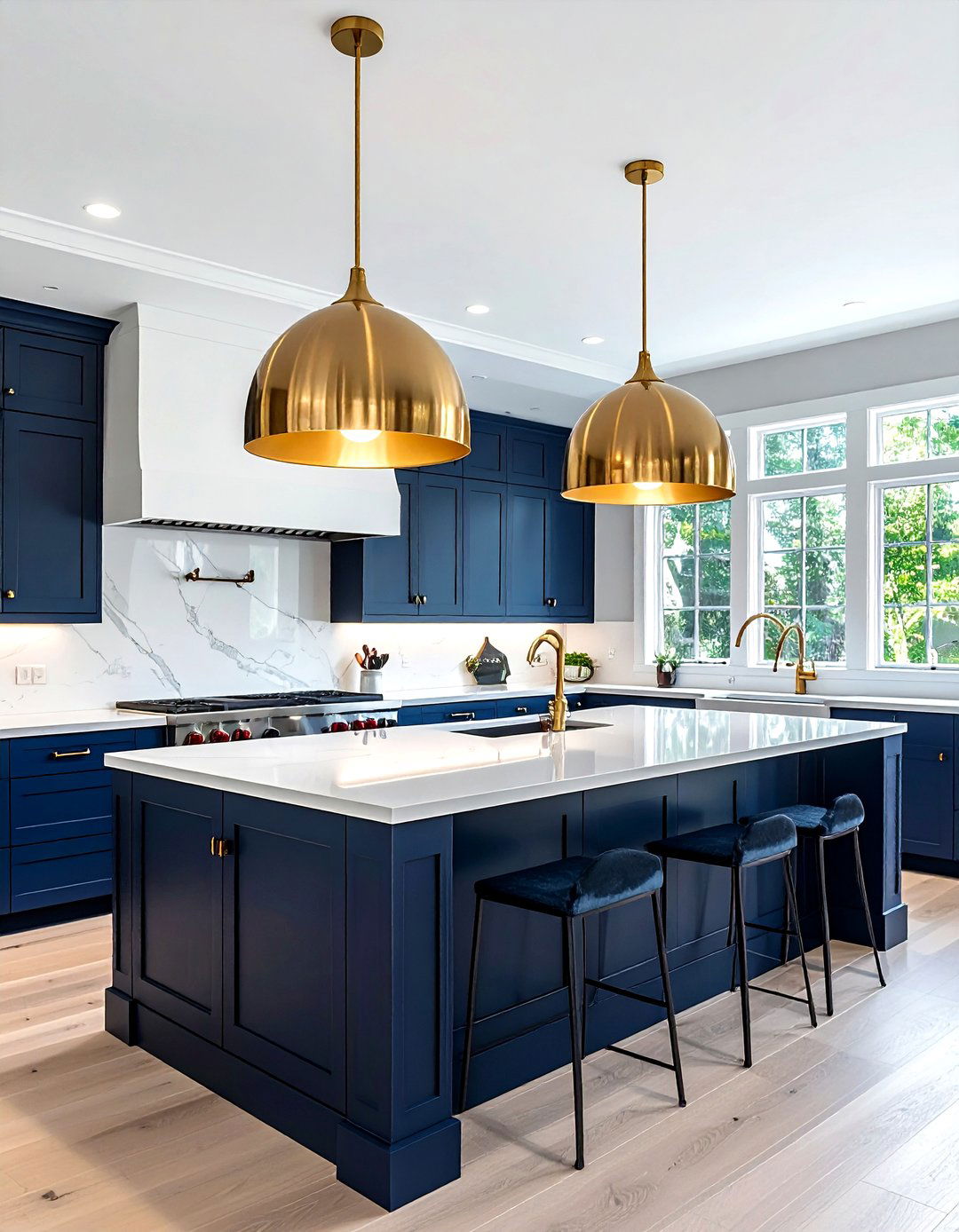 Brass Dome Pendant Light - 30 pendant light ideas