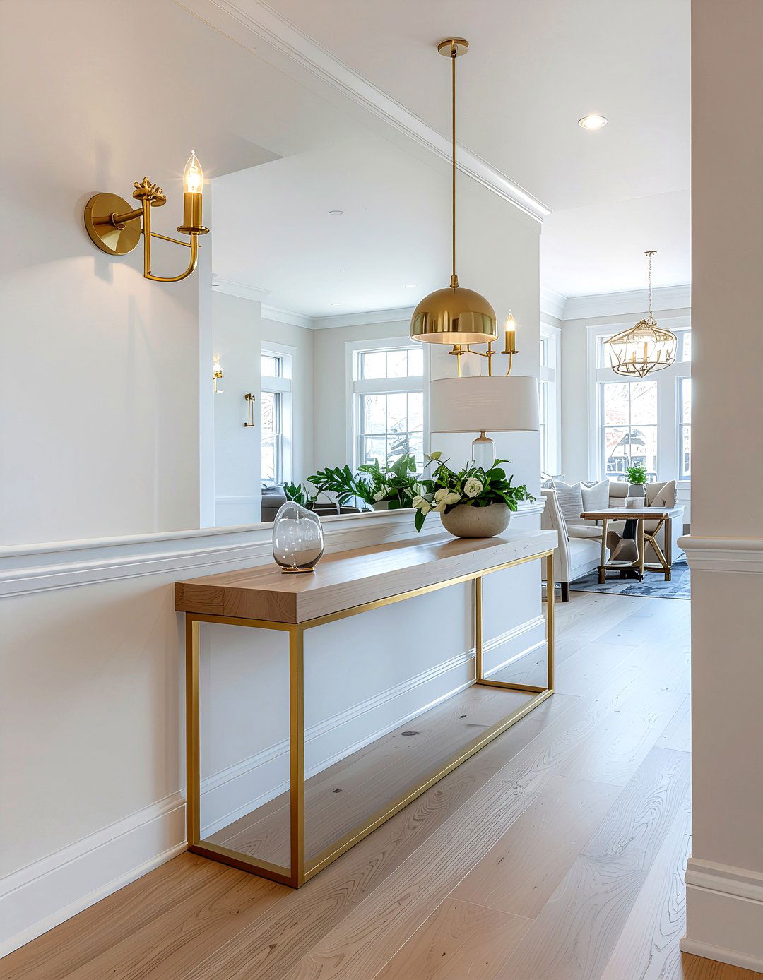 Brass Entryway Lighting - 30 entryway decor ideas