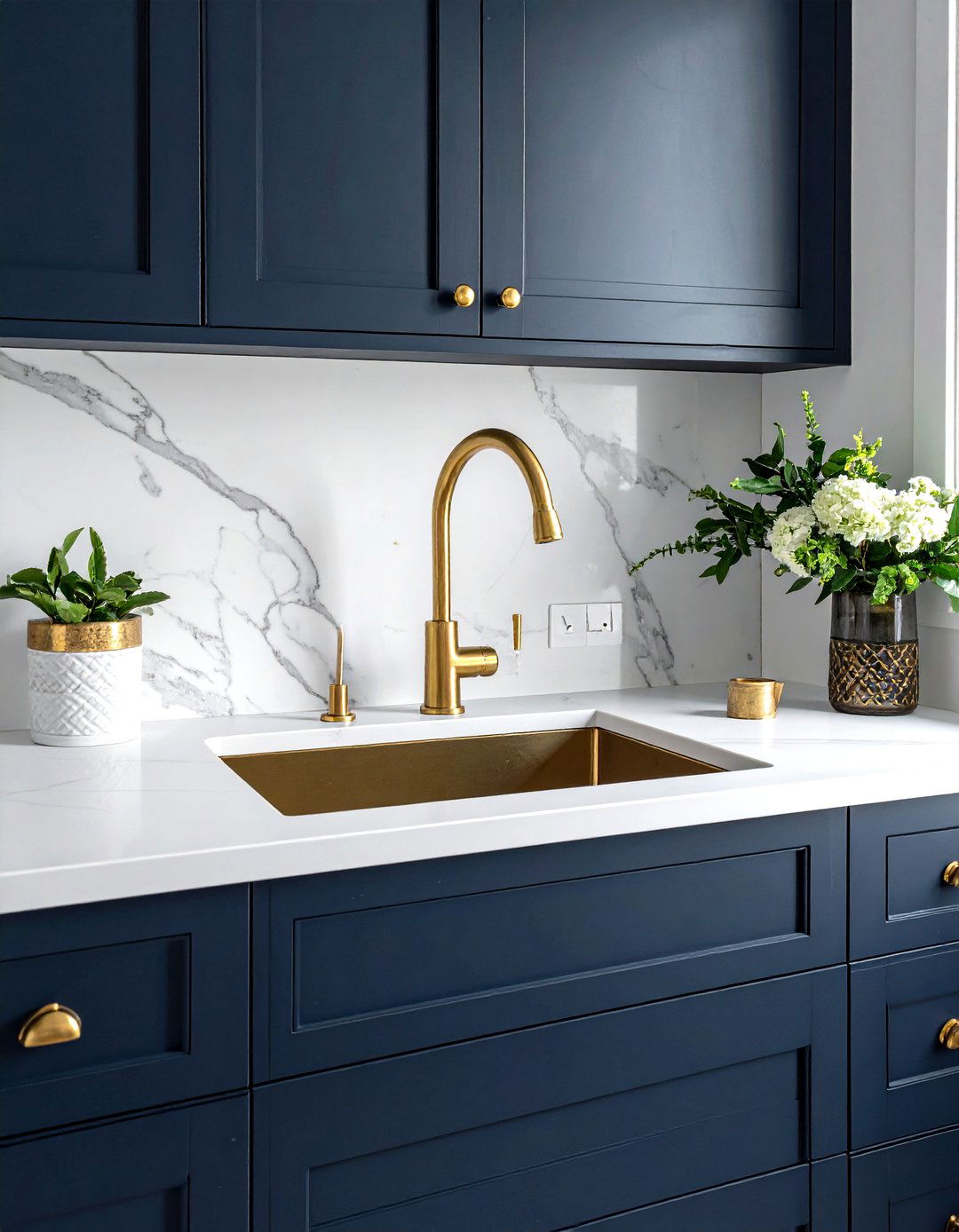 Brass Faucet And Hardware - 30 bathroom renovation ideas