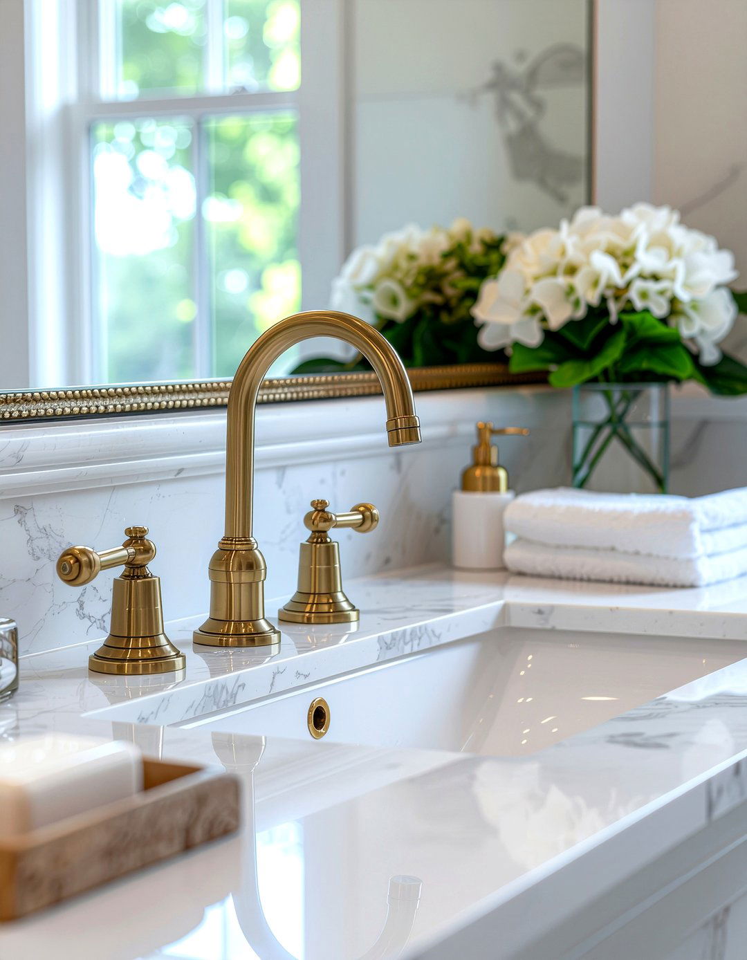 Brass Faucet Bathroom - 30 glam bathroom ideas