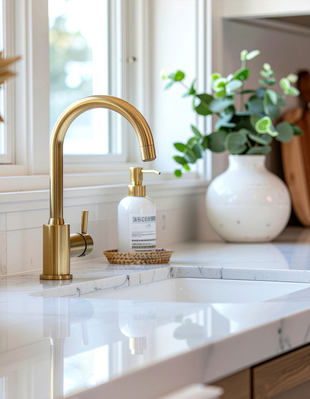 Brass Faucet With Soap Dispenser - 30 brass kitchen faucet ideas