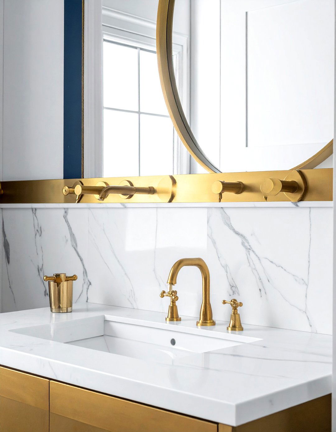 Brass Fixture Detail - 30 Edwardian bathroom ideas