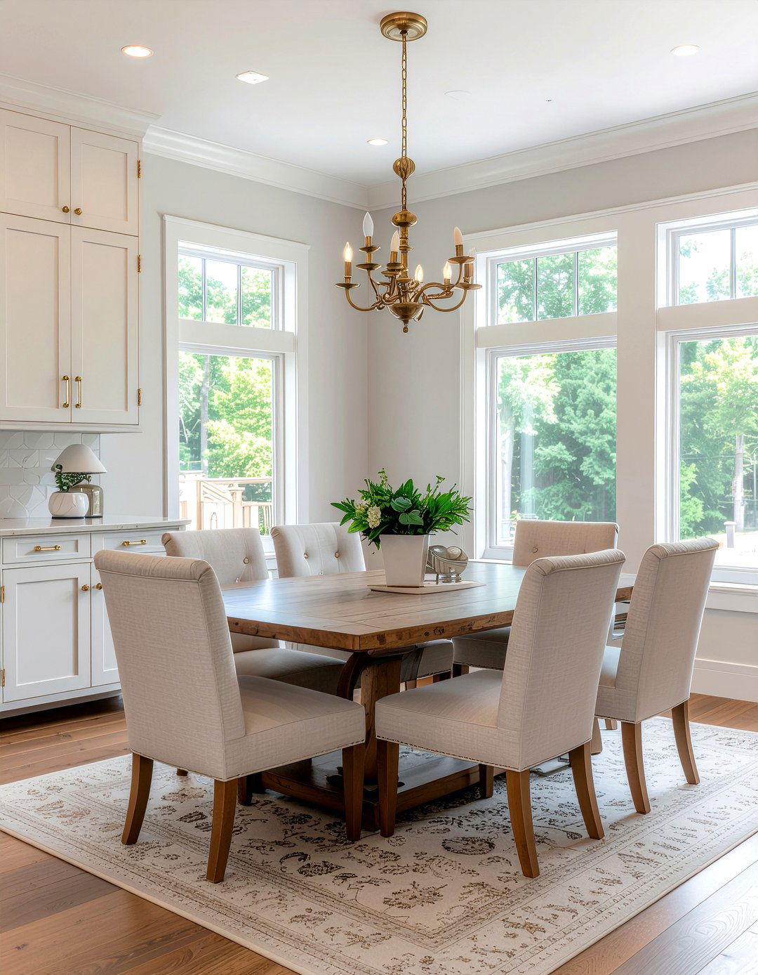 Brass Fixture Dining Room - 30 jungle dining room ideas