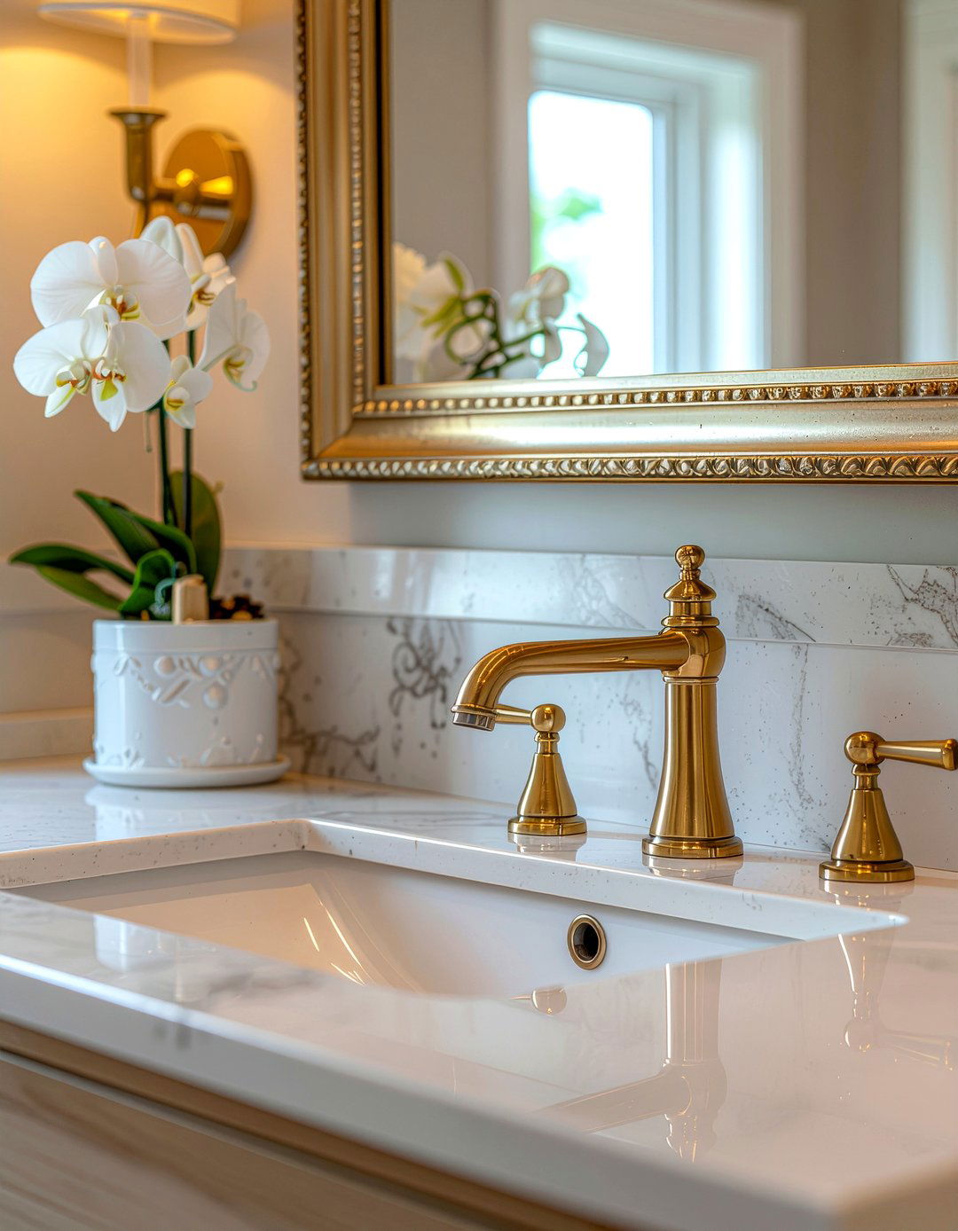 Brass Fixtures - 30 bathroom timeless element ideas