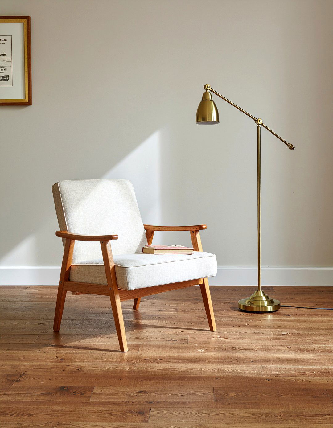 Brass Floor Lamp - 30 light academia living room ideas