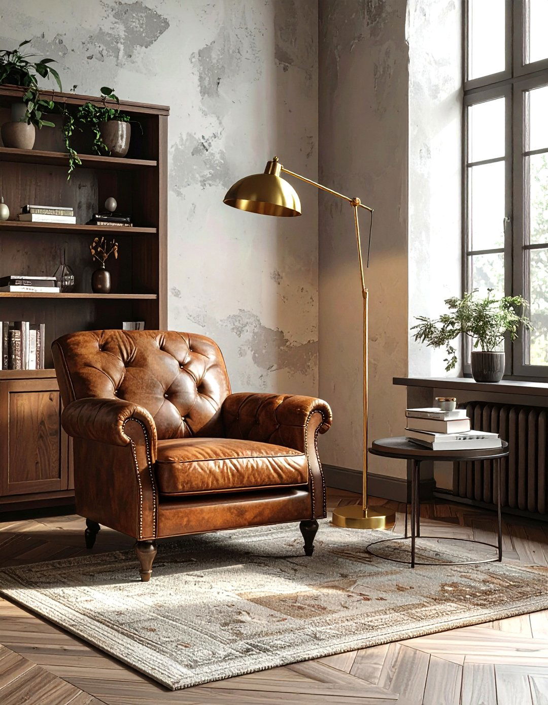 Brass Floor Lamp - 30 brass accent ideas