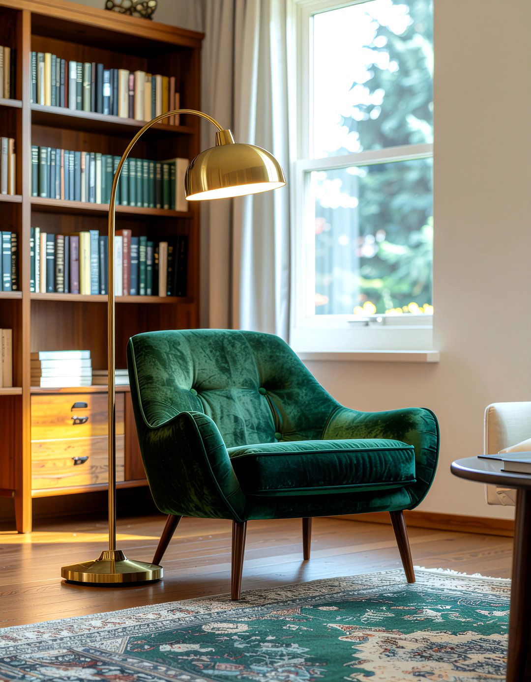 Brass Floor Lamp - 30 brass accent living room ideas