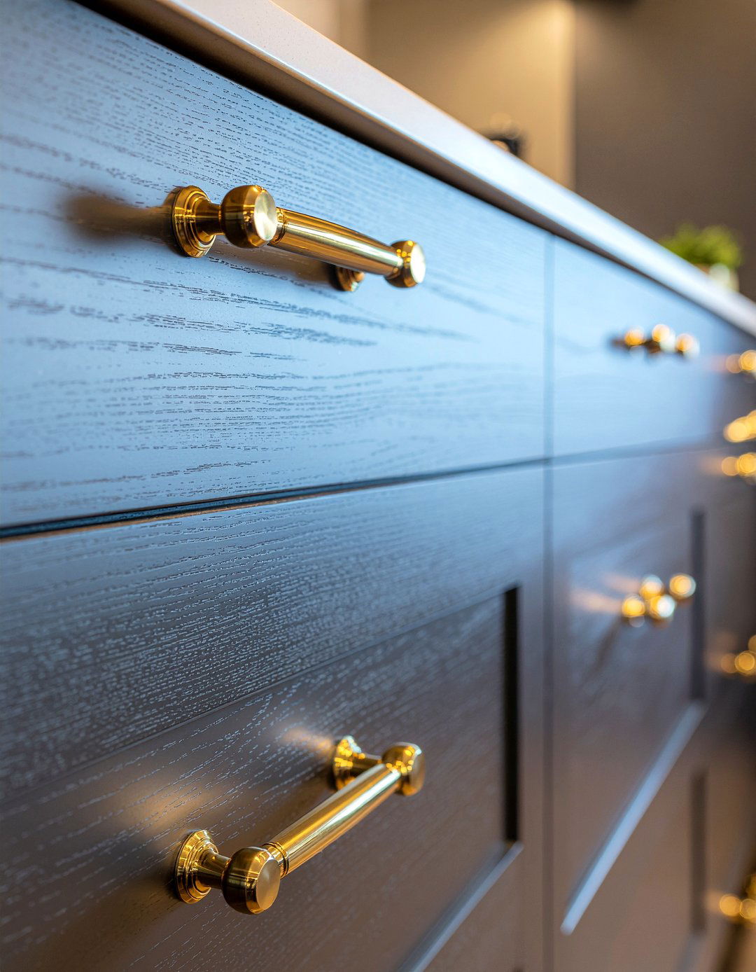 Brass Hardware - 30 living room elegant furniture ideas