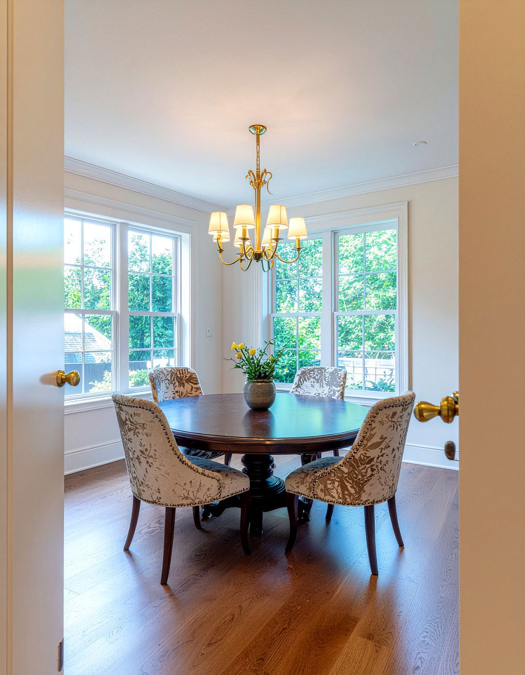 Brass Hardware - 30 mansion dining room ideas