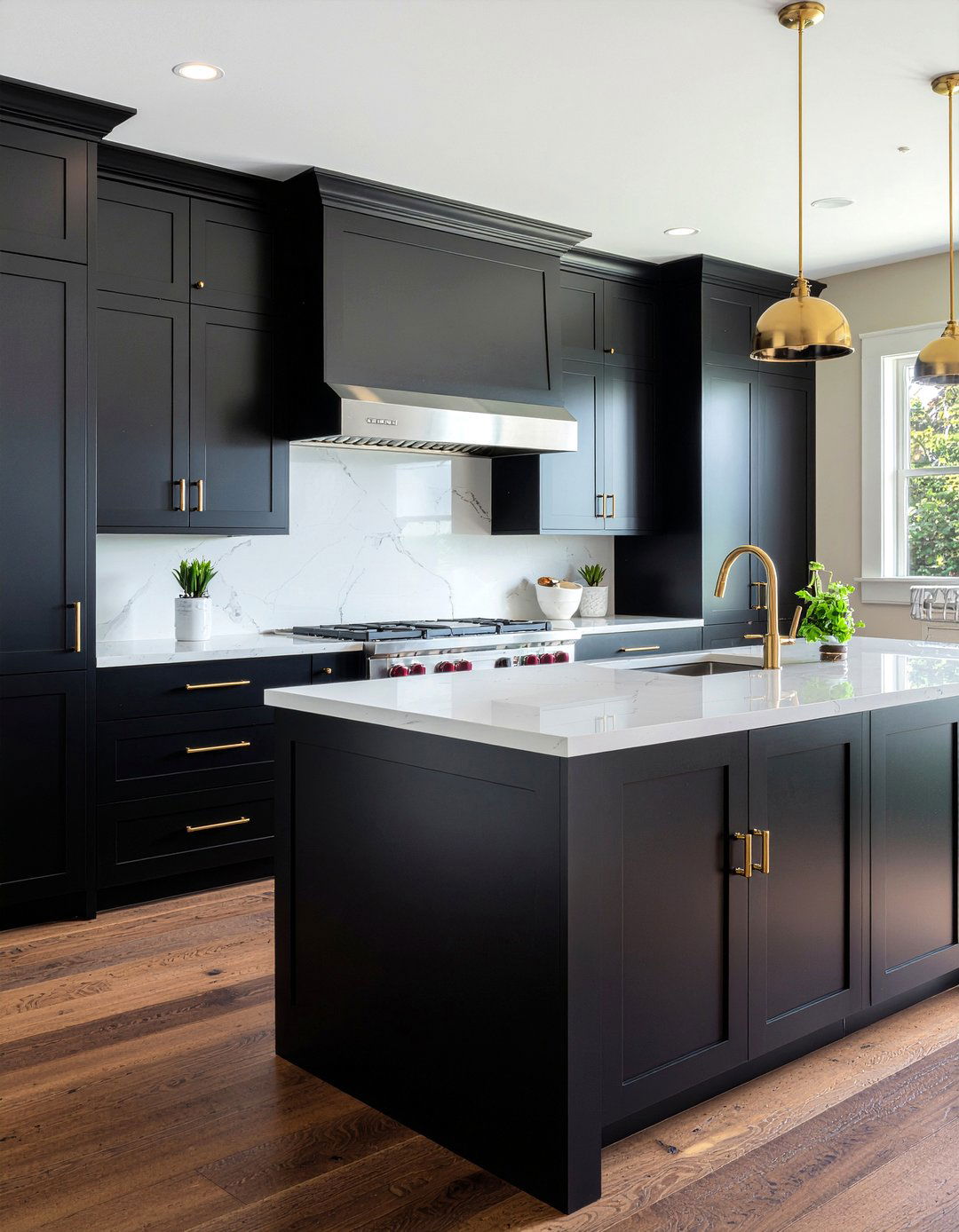 Brass Hardware - 30 popular kitchen ideas