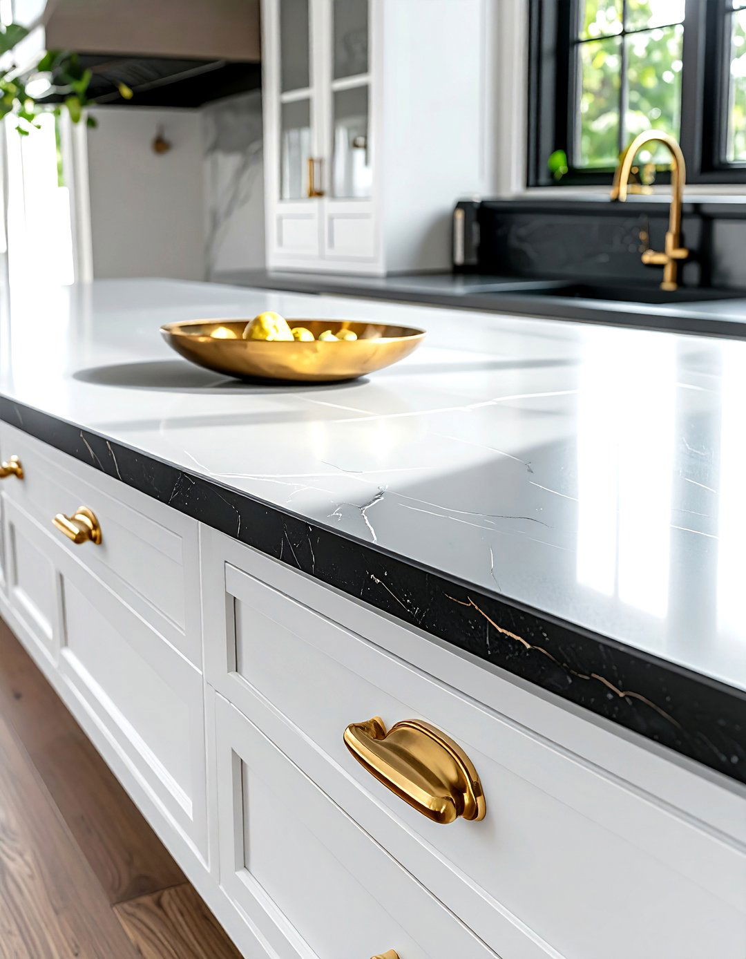Brass Hardware - 30 soapstone countertop kitchen ideas