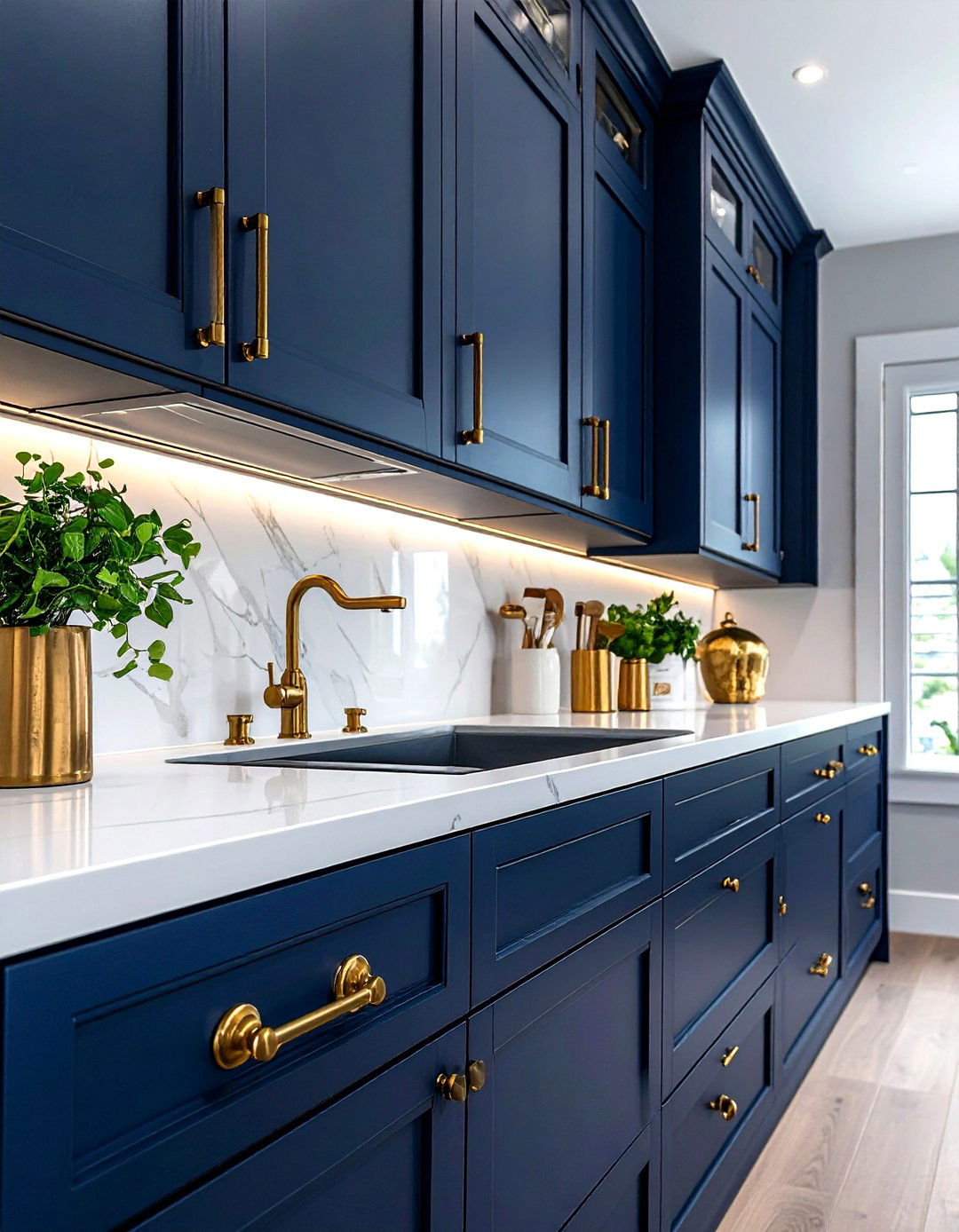 Brass Hardware - 30 timeless kitchen ideas