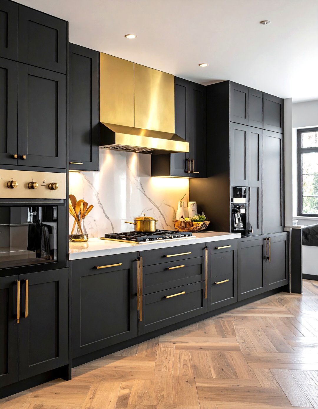 Brass Hardware - 30 top kitchen ideas